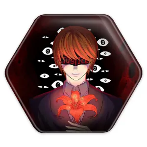 پیکسل شش ضلعی لایت یاگامی انیمه دفترچه مرگ Death Note