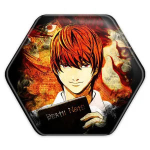 پیکسل شش ضلعی لایت یاگامی انیمه دفترچه مرگ Death Note