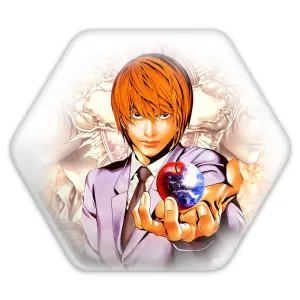 پیکسل شش ضلعی یاگامی لایت انیمه دفترچه مرگ Death Note