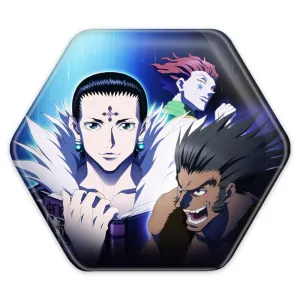 پیکسل شش ضلعی کرولو و هیسوکا تیم عنکبوت انیمه هانتر ایکس هانتر Hunter × Hunter