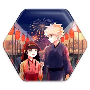 پیکسل شش ضلعی کیلوا و آلوکا انیمه هانتر ایکس هانتر Hunter × Hunter