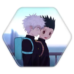 پیکسل شش ضلعی گون و کیلوا انیمه هانتر ایکس هانتر Hunter × Hunter