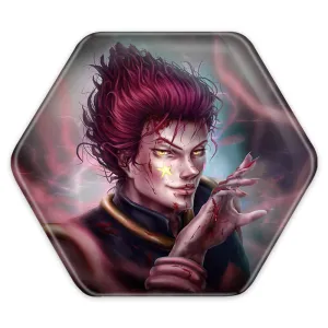 پیکسل شش ضلعی هیسوکا جوکر انیمه هانتر ایکس هانتر  Hunter × Hunter