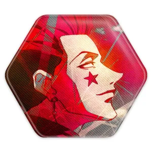پیکسل شش ضلعی هیسوکا جوکر انیمه هانتر ایکس هانتر  Hunter × Hunter