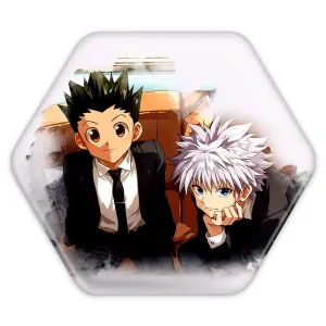 پیکسل شش ضلعی کیلوا و گون انیمه هانتر ایکس هانتر Hunter × Hunter