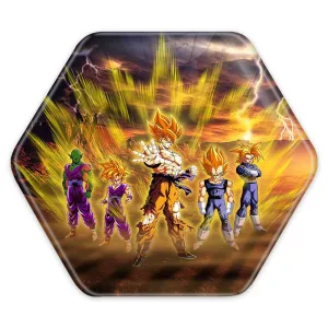 پیکسل شش ضلعی تیم دراگون بال انیمه دراگون بال Dragon Ball