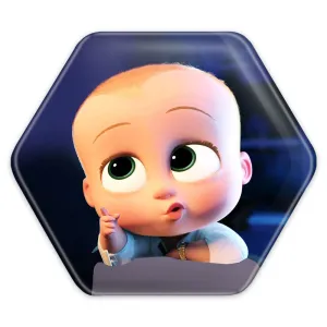 پیکسل شش ضلعی بچه رئیس Boss Baby