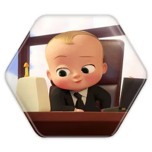 پیکسل شش ضلعی بچه رئیس Boss Baby