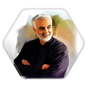 پیکسل شش ضلعی سردار قاسم سلیمانی