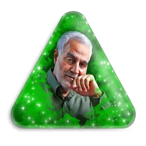 پیکسل مثلثی سردار قاسم سلیمانی