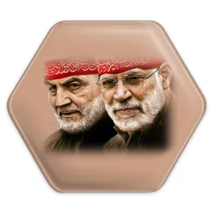 پیکسل شش ضلعی سردار قاسم سلیمانی