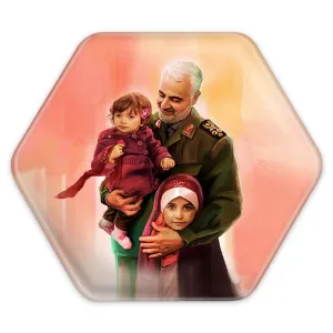 پیکسل شش ضلعی سردار قاسم سلیمانی