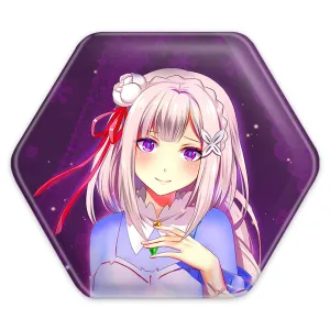 پیکسل شش ضلعی امیلیا انیمه ری زیرو ReZero