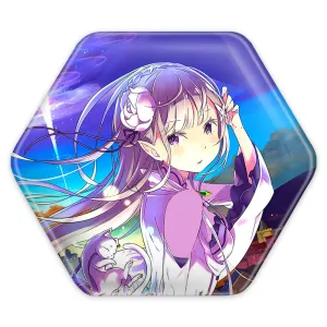 پیکسل شش ضلعی امیلیا انیمه ری زیرو ReZero