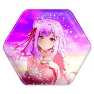 پیکسل شش ضلعی امیلیا انیمه ری زیرو ReZero