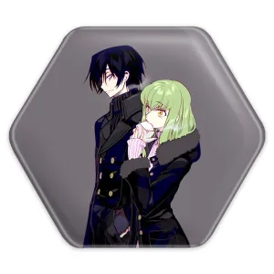 پیکسل شش ضلعی لولوش و سی سی انیمه کد گیاس Code Geass