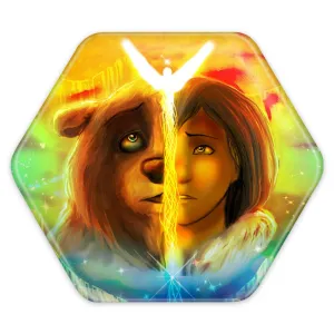 پیکسل شش ضلعی انیمیشن خرس برادر Brother Bear