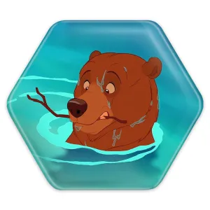 پیکسل شش ضلعی انیمیشن خرس برادر Brother Bear