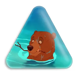 پیکسل مثلثی انیمیشن خرس برادر Brother Bear