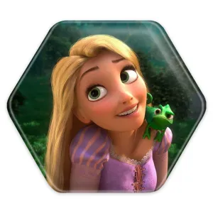 پیکسل شش ضلعی راپونزل گیسو کمند Rapunzel