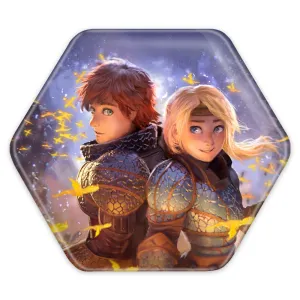 پیکسل شش ضلعی اژدها سواران DreamWorks Dragons