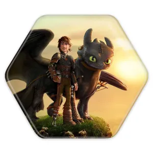 پیکسل شش ضلعی اژدها سواران DreamWorks Dragons