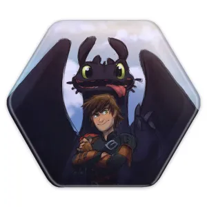 پیکسل شش ضلعی اژدها سواران DreamWorks Dragons