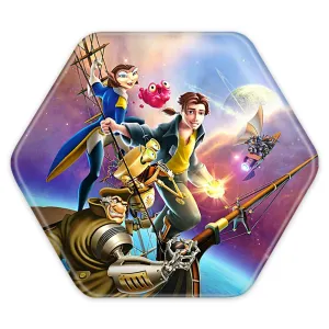 پیکسل شش ضلعی انیمیشن سیاره گنج Treasure Planet