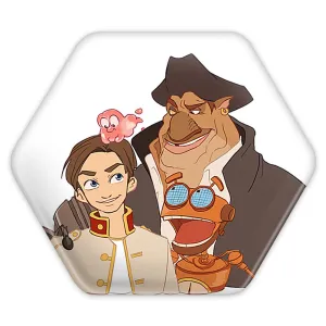 پیکسل شش ضلعی انیمیشن سیاره گنج Treasure Planet