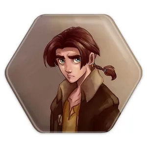 پیکسل شش ضلعی انیمیشن سیاره گنج Treasure Planet