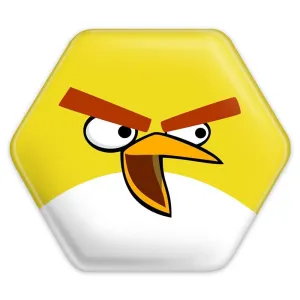 پیکسل شش ضلعی چاک پرندگان خشمگین Angry Birds