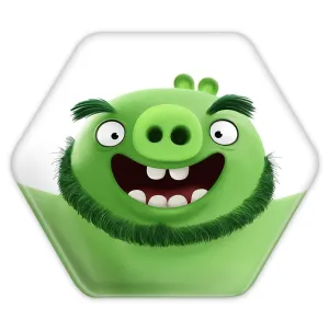 پیکسل شش ضلعی لئونارد پرندگان خشمگین Angry Birds