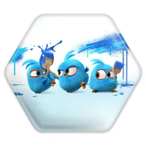 پیکسل شش ضلعی پرندگان خشمگین Angry Birds