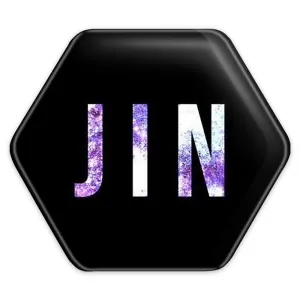 پیکسل شش ضلعی جین Jin گروه بی تی اس BTS
