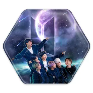 پیکسل شش ضلعی گروه بی تی اس BTS