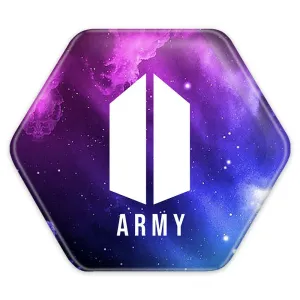 پیکسل شش ضلعی گروه بی تی اس BTS