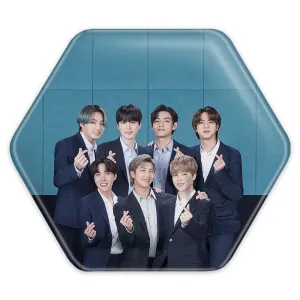 پیکسل شش ضلعی گروه بی تی اس BTS