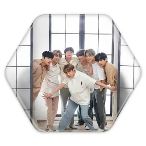 پیکسل شش ضلعی گروه بی تی اس BTS