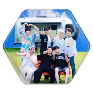 پیکسل شش ضلعی گروه بی تی اس BTS