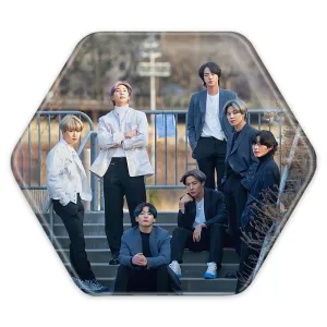 پیکسل شش ضلعی گروه بی تی اس BTS