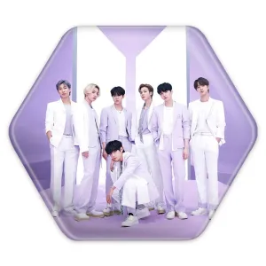 پیکسل شش ضلعی گروه بی تی اس BTS
