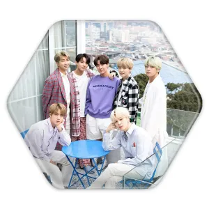 پیکسل شش ضلعی گروه بی تی اس BTS