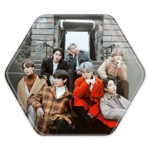 پیکسل شش ضلعی گروه بی تی اس BTS