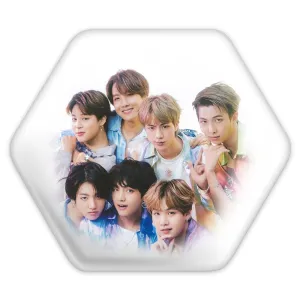پیکسل شش ضلعی گروه بی تی اس BTS