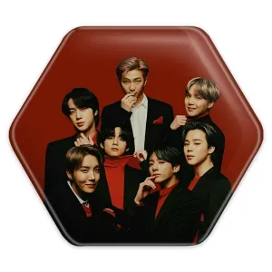 پیکسل شش ضلعی گروه بی تی اس BTS