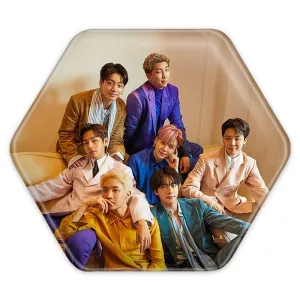پیکسل شش ضلعی گروه بی تی اس BTS