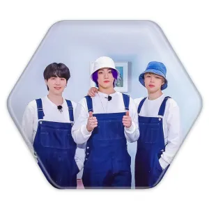 پیکسل شش ضلعی گروه بی تی اس BTS