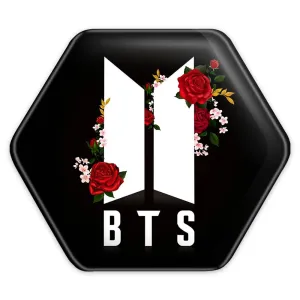 پیکسل شش ضلعی گروه بی تی اس BTS