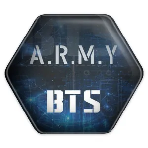پیکسل شش ضلعی گروه بی تی اس BTS