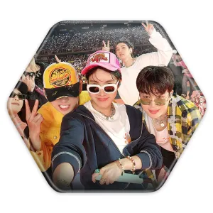 پیکسل شش ضلعی گروه بی تی اس BTS